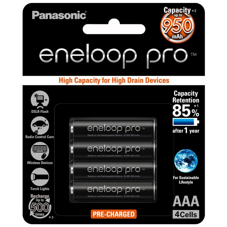 X Eneloop Pro Nimh Rechargeable Aaa Batteries Aubattery